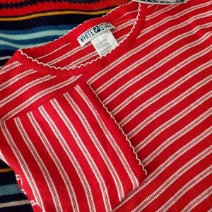 Y2K Striped Ribbed shirt